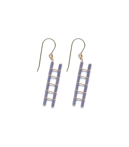 I. Ronni Kappos: Mauve Ladder Earrings