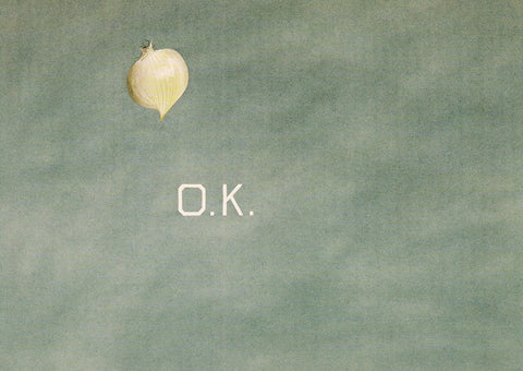 Ed Ruscha: Postcard (O.K. Onion)