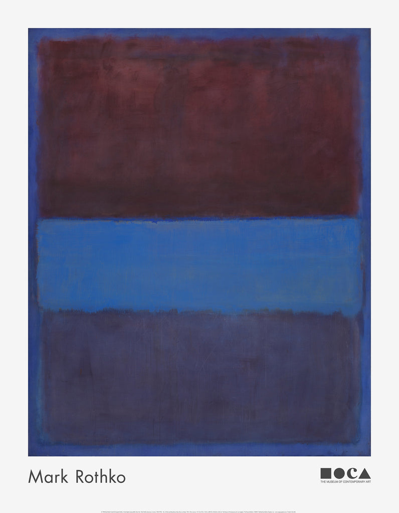 Mark Rothko Outline Mark Rothko: No. 61 Poster – MOCA Store