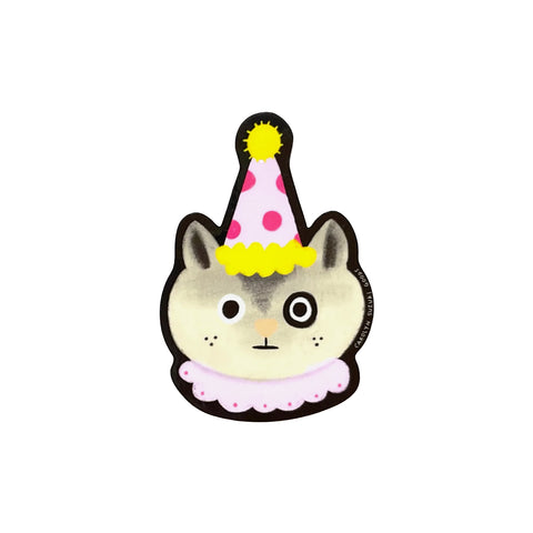 Clowny Cat Sticker