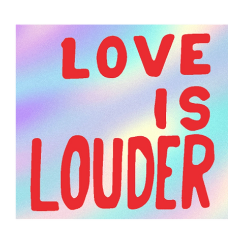 Sam Durant: Love is Louder Sticker