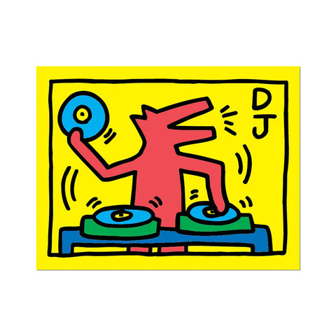 Keith Haring: DJ Dog Sticker