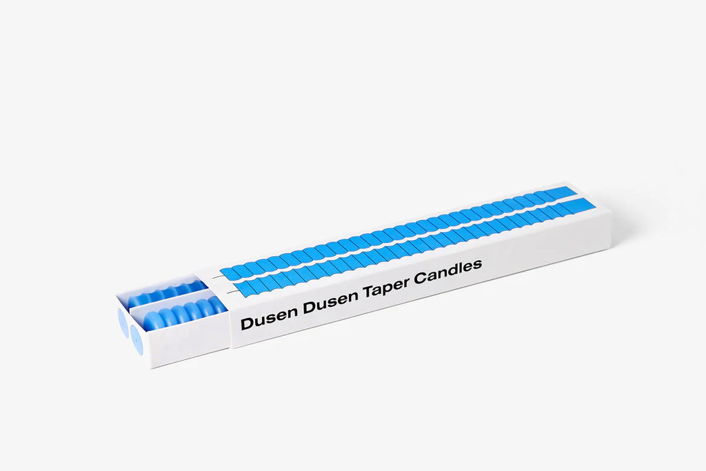 Blue Taper Candles by Dusen Dusen