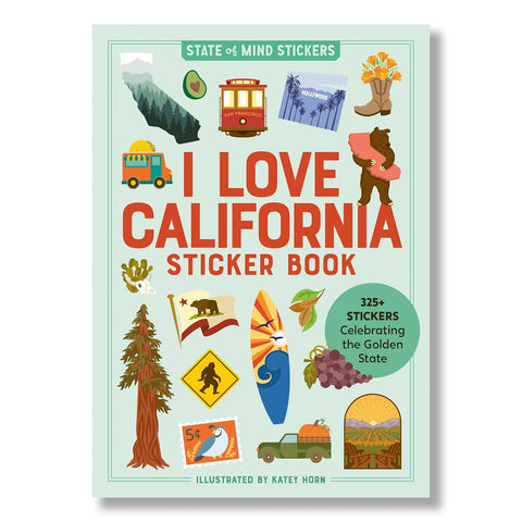 I Love California Sticker Book