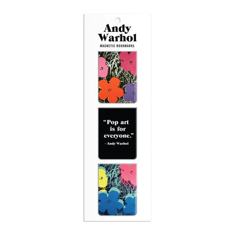 Andy Warhol: Flowers Magnetic Bookmarks