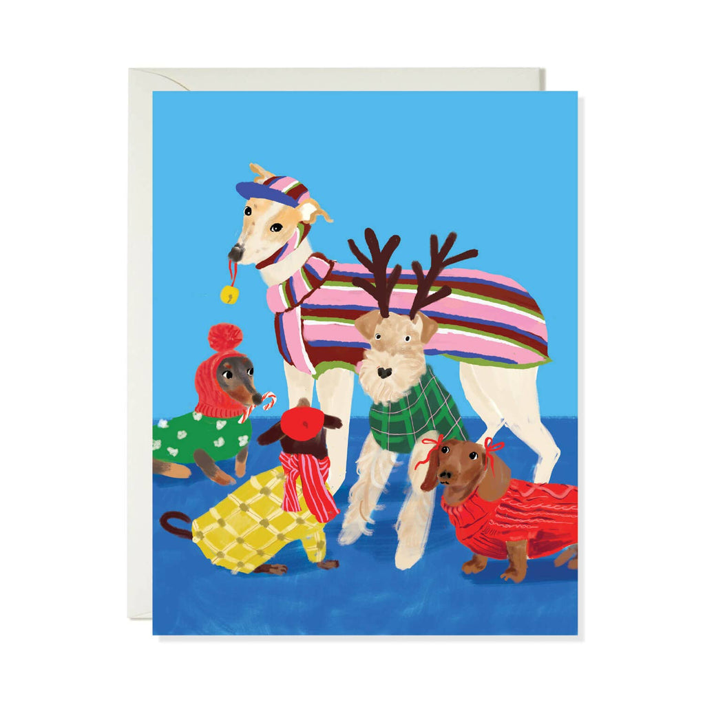 Christmas Dogs Card