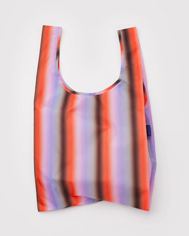 Gradient Stripe Poppy & Lilac Standard Reusable Bag