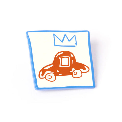 Jean-Michel Basquiat: Red Car Pin