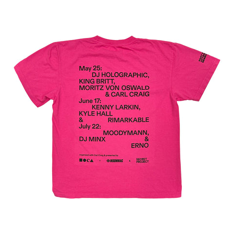 Carl Craig: Party/After-Party Sessions T-shirt (Neon Pink)