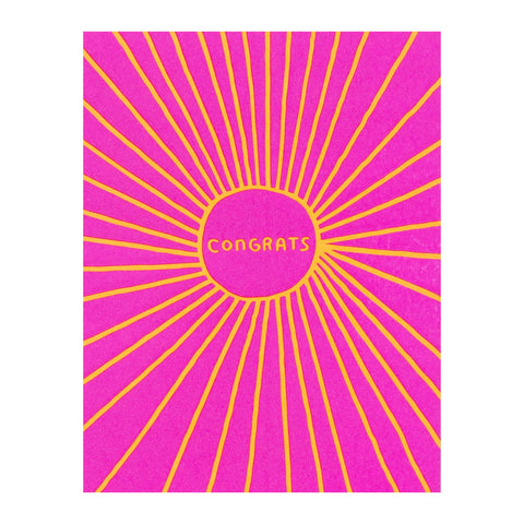 Sunbeam Congratulations Card