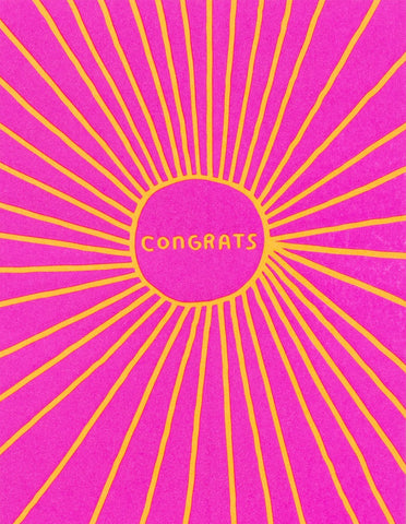 Sunbeam Congratulations Card