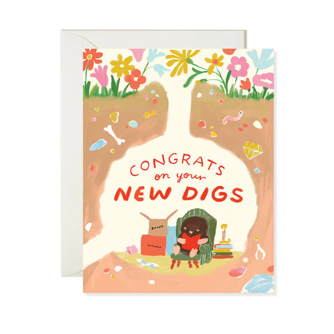 New Digs Housewarming Card