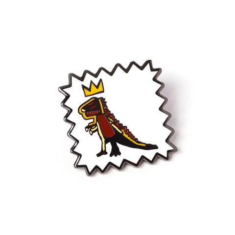 Jean-Michel Basquiat: Crowned T-Rex Pin