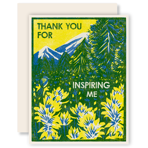 Thank You for Inspiring Me Card