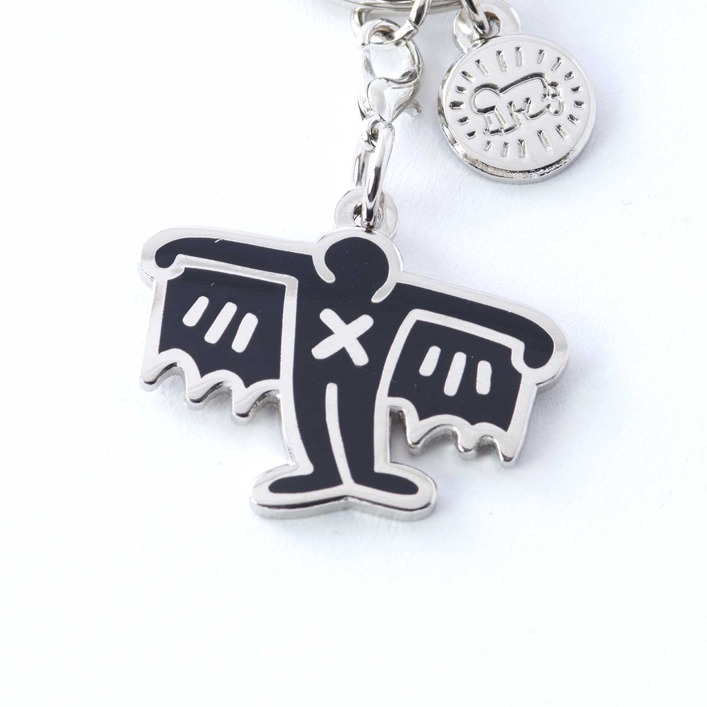 Keith Haring: Black Bat Demon Keyclip