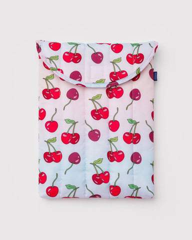 Cherries Puffy Laptop Sleeve