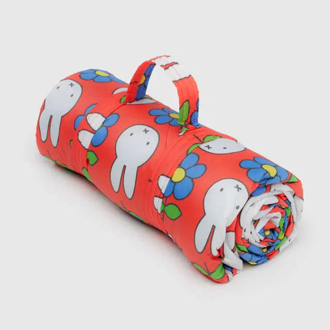 Flower Miffy Puffy Picnic Blanket