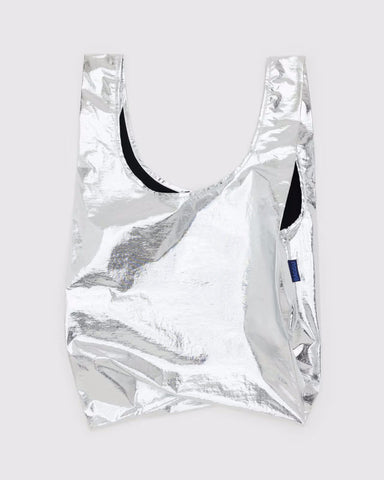 Metallic Silver Standard Reusable Bag