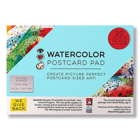 iHeartArt Watercolor Postcard Pad