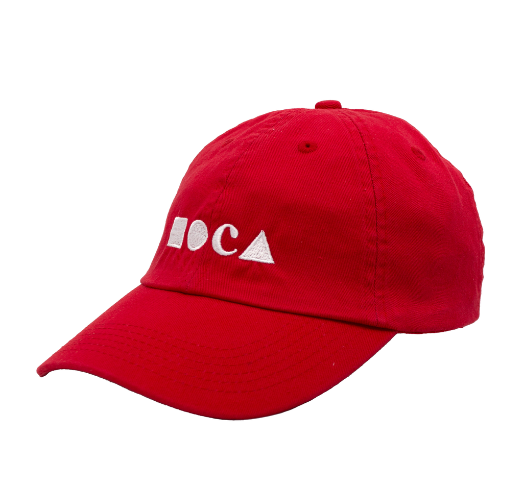 MOCA Classic Logo Red Dad Hat MOCA Store