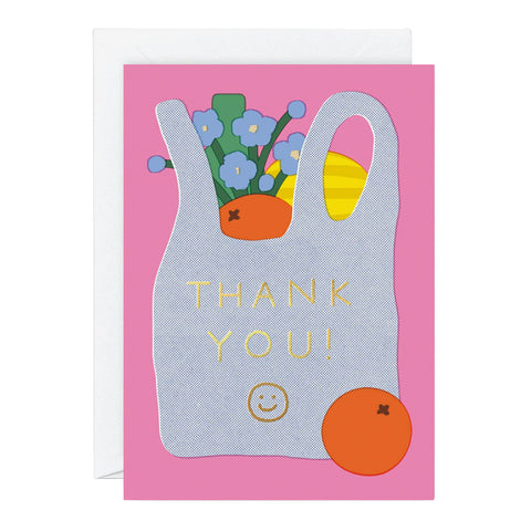 Thank You Shopping Bag Card