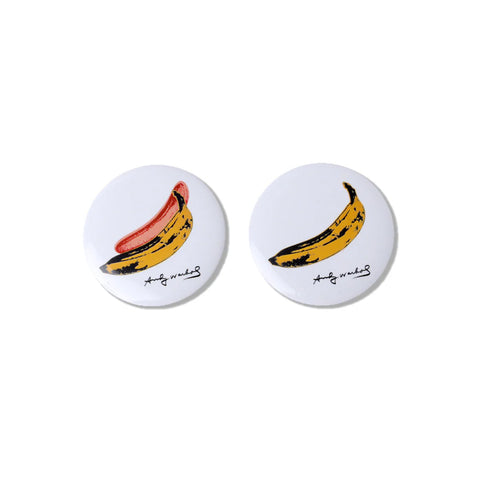 Andy Warhol: Bananas Button Set