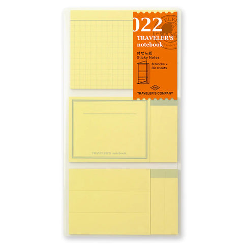 Traveler's Notebook - 022 Sticky Notes