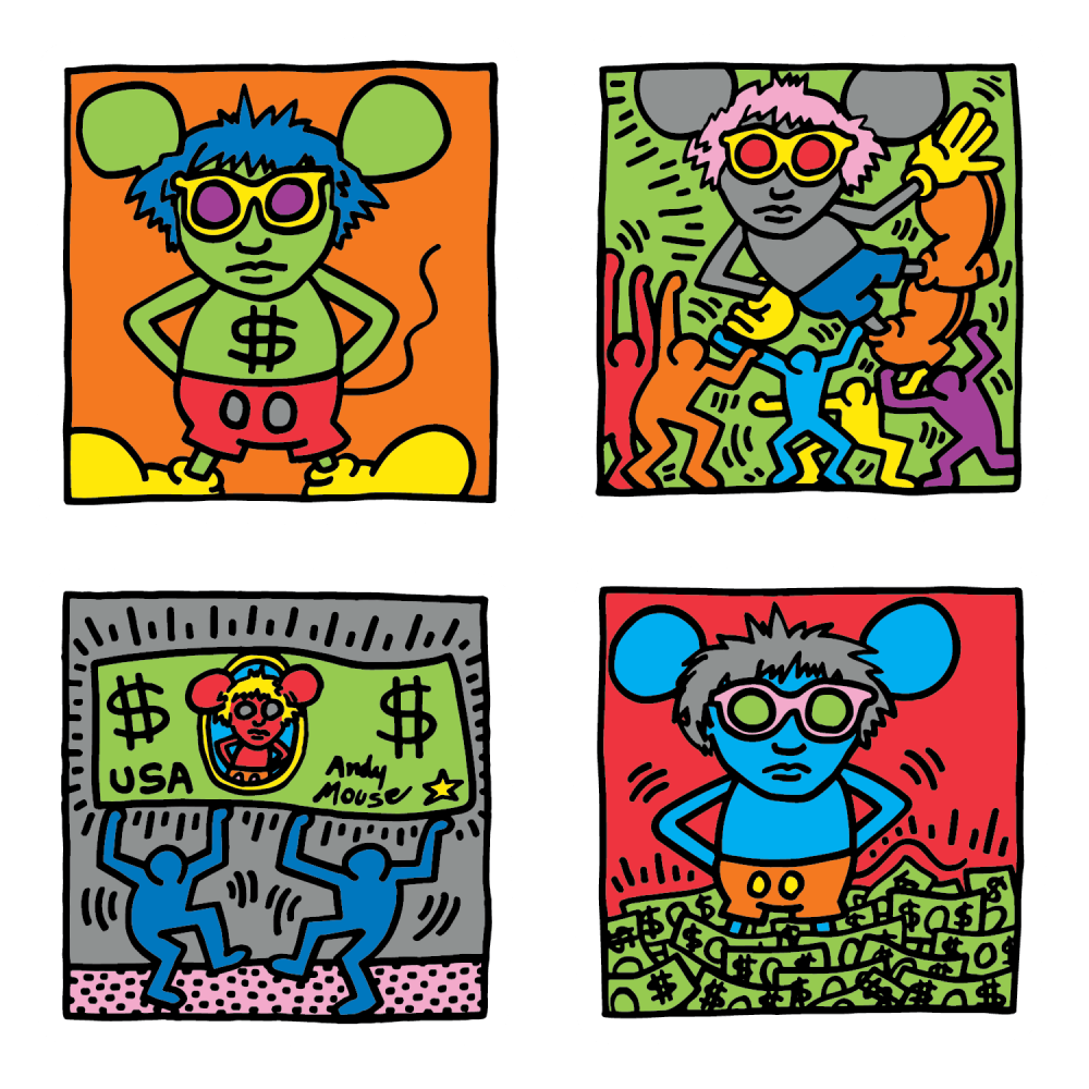 Keith Haring: Andy Mouse Sticker Pack