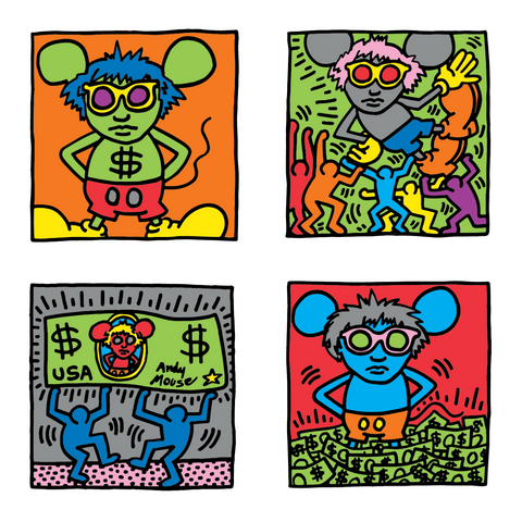 Keith Haring: Andy Mouse Sticker Pack