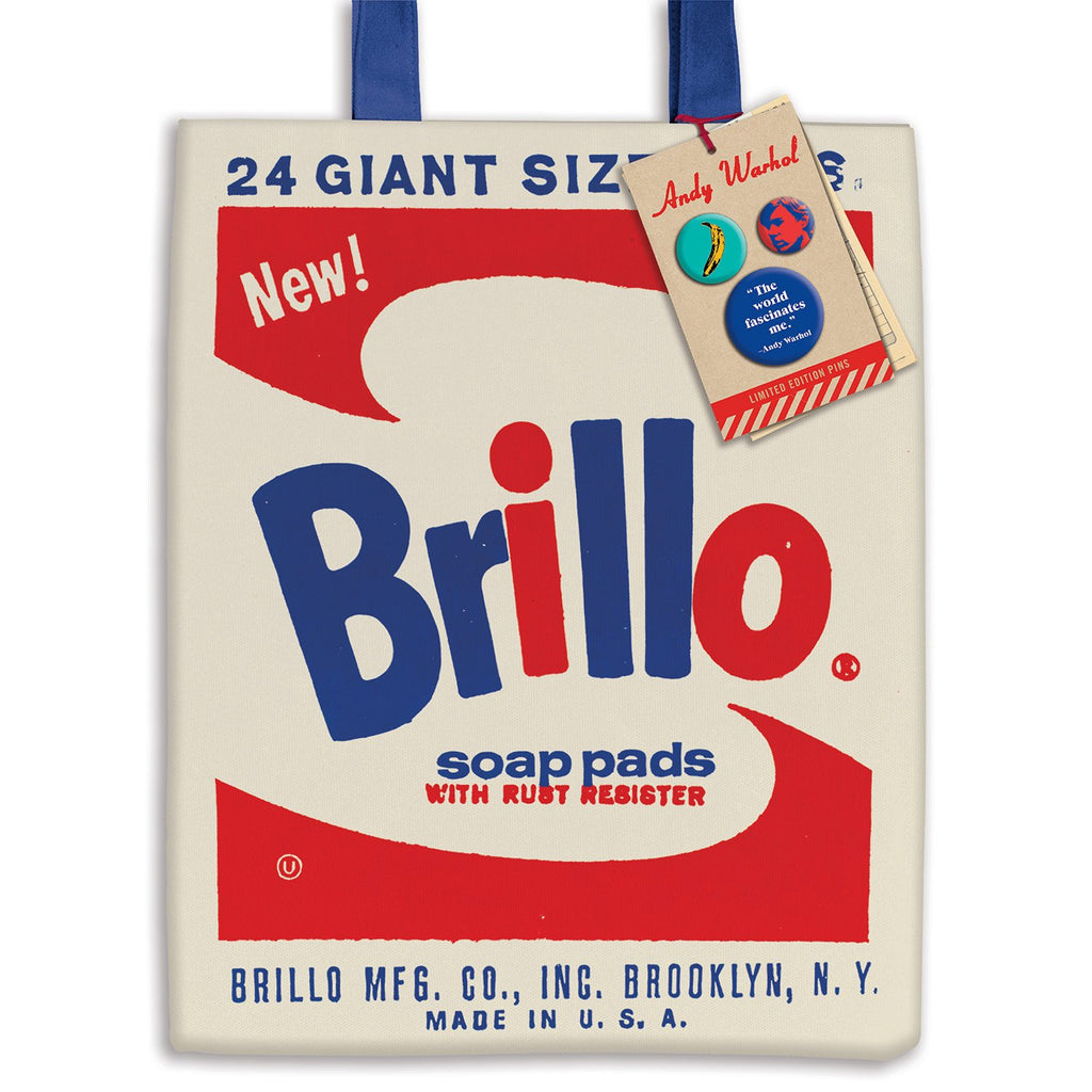 Andy Warhol Brillo Tote with Buttons