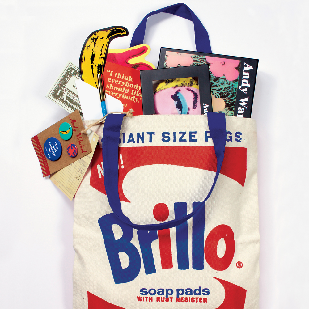 Andy Warhol Brillo Tote with Buttons
