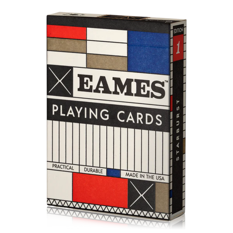 Eames: Red Starburst Playing Cards