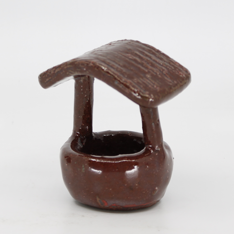 Ghost Well Incense Cone Holder in Ox Blood