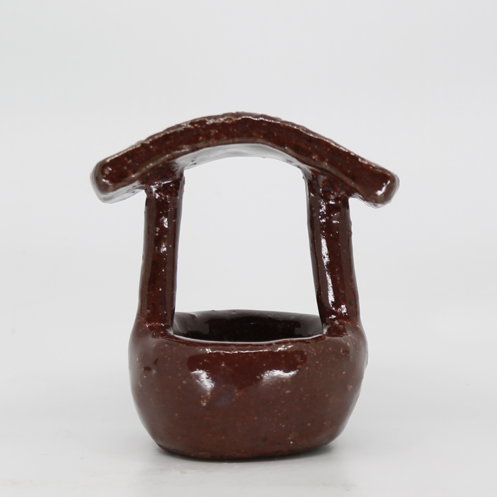 Ghost Well Incense Cone Holder in Ox Blood