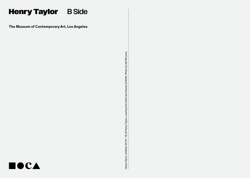 Henry Taylor: B Side Postcard (Untitled)