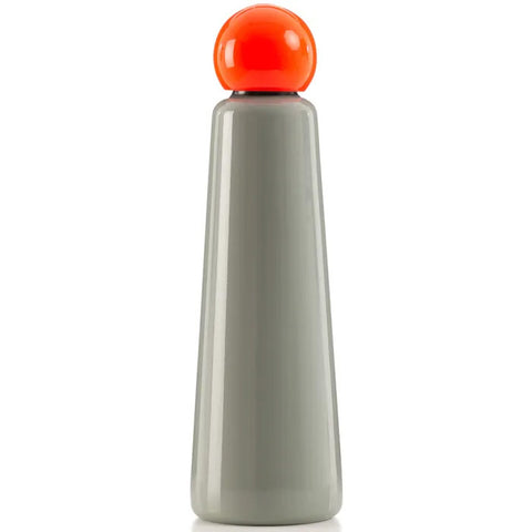Jumbo Skittle Bottle in Light Grey & Coral