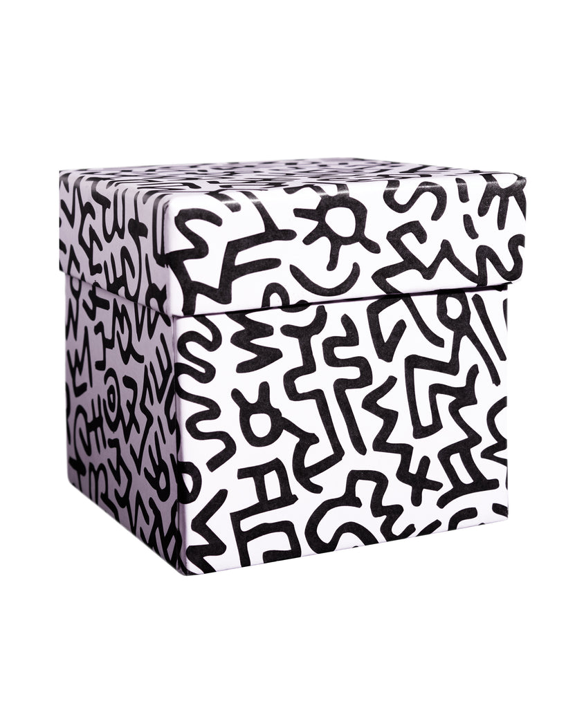 Keith Haring Gold Heart Candle