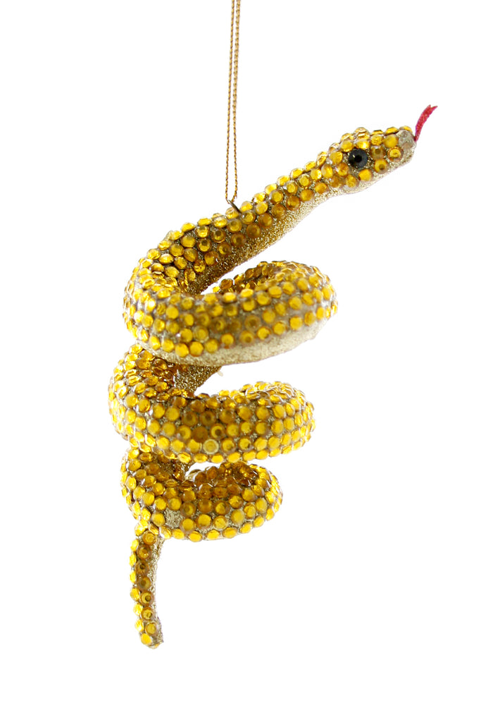 Golden Serpent Ornament