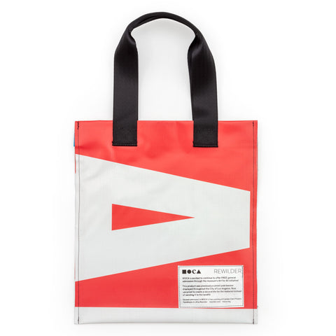 MOCA x Rewilder: Art For All Upcycled Library Tote