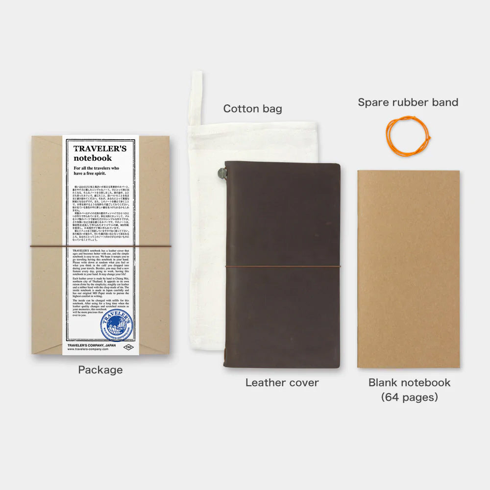 Traveler's Notebook Brown Leather Cover