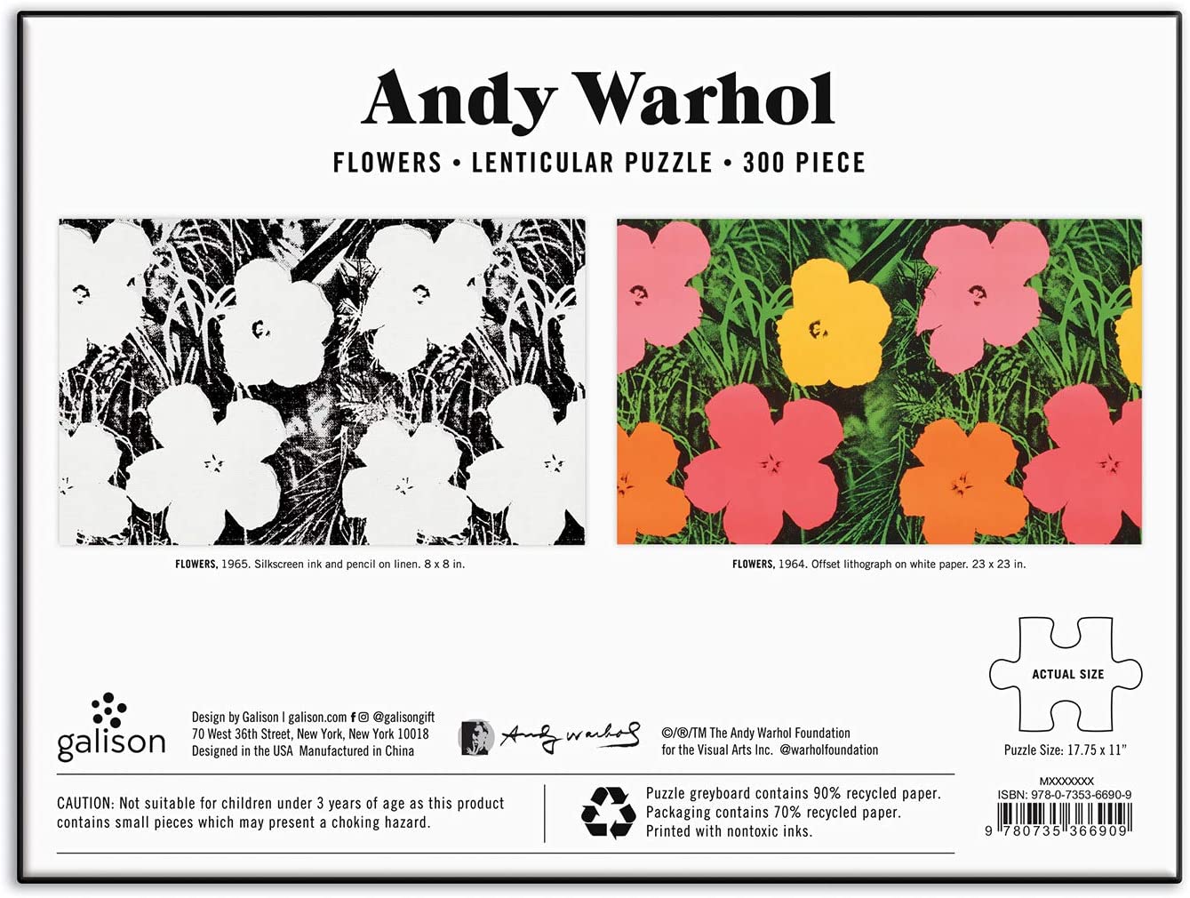 Andy Warhol: Flowers Lenticular Puzzle