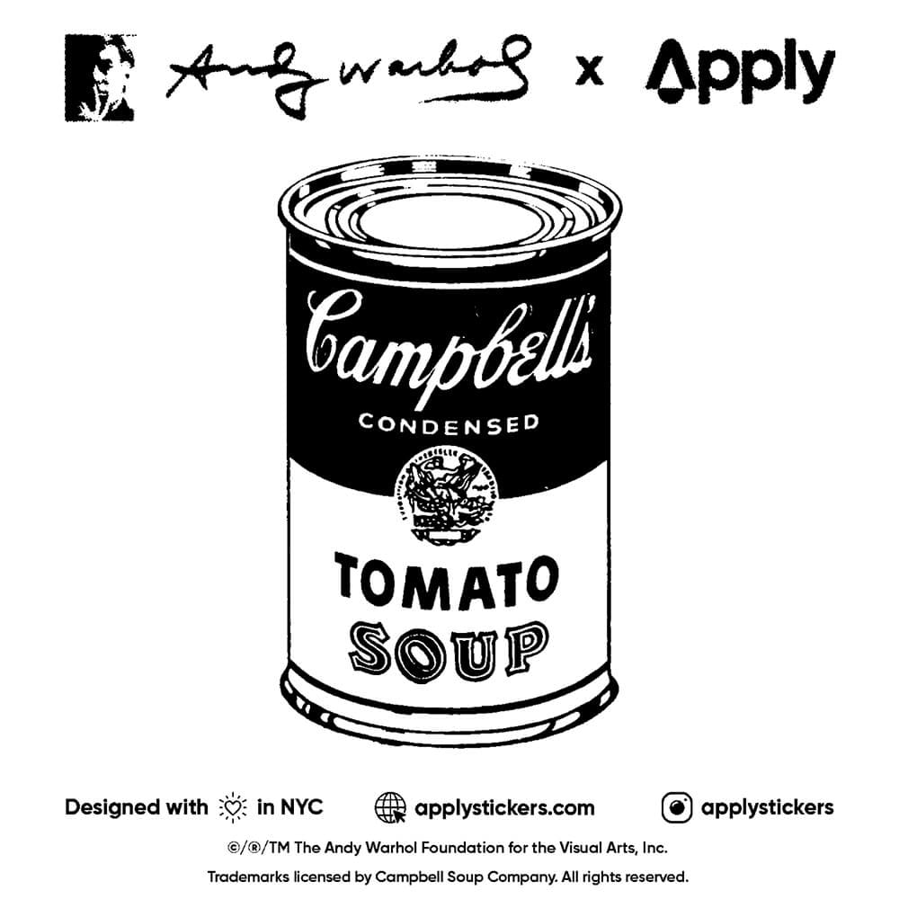 Andy Warhol: Campbell's Soup Cans Sticker Pack