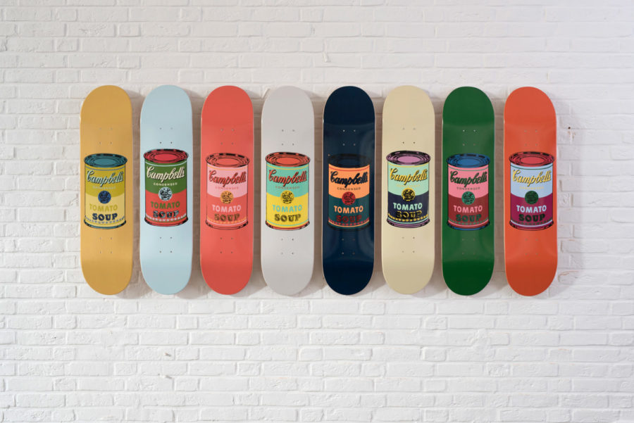 Andy Warhol Yellow Soup Can Skate Deck