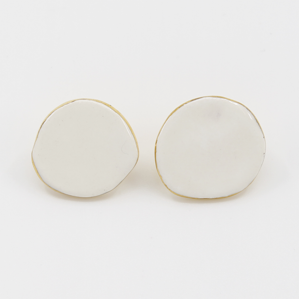 Sonia Boyajian: White Playtime Earrings