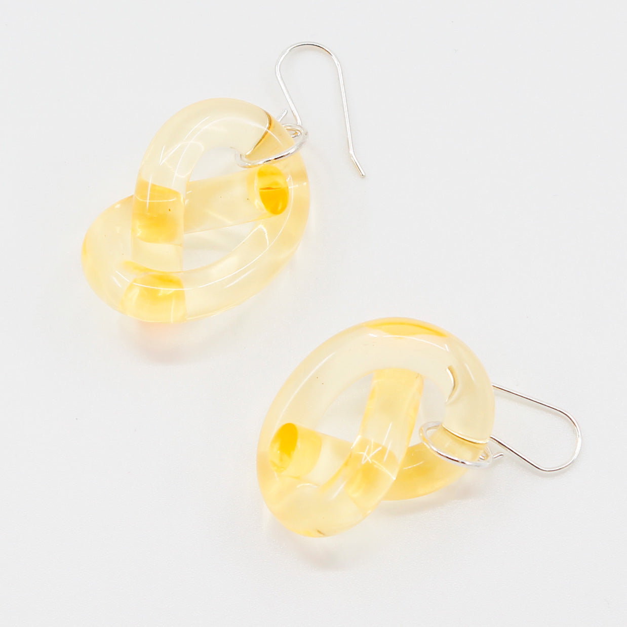 Corey Moranis: Yellow Knot Earrings
