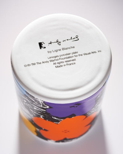 Andy Warhol: Flowers Candle (Purple)