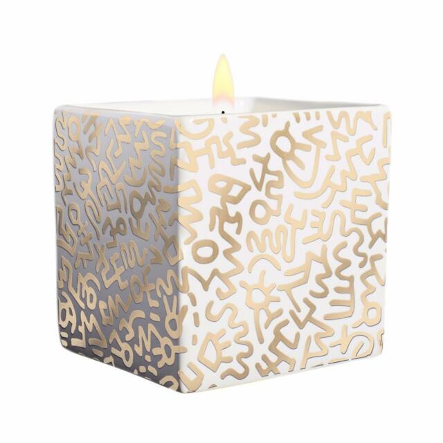 Keith Haring: Gold Pattern Square Candle